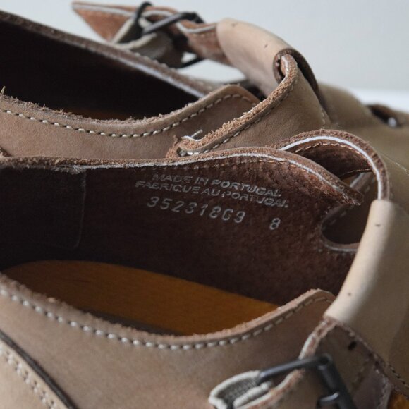 Vintage strappy leather fisherman clogs - Picture 4 of 5